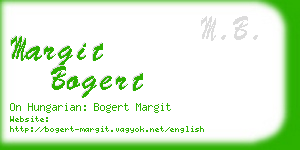 margit bogert business card